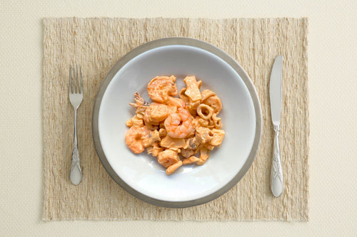 Gamberetti cocktail con calamari e seppie
